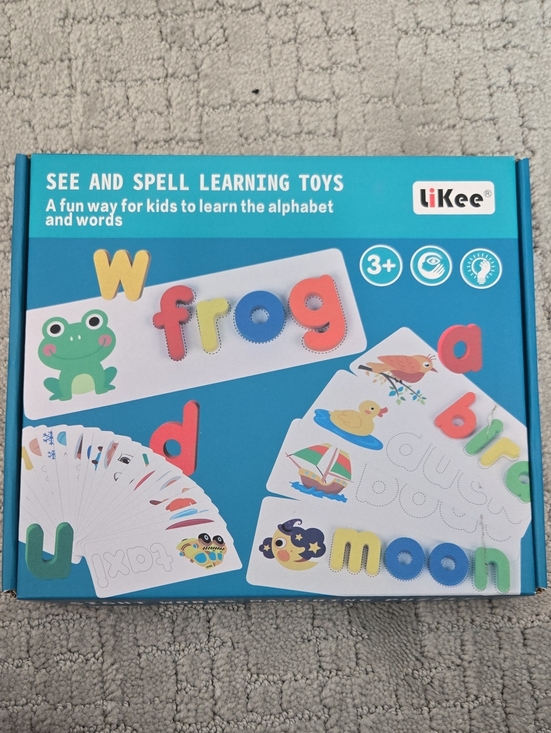 Other - LiKee Wooden Alphabet Letter Spelling Puzzle Kids